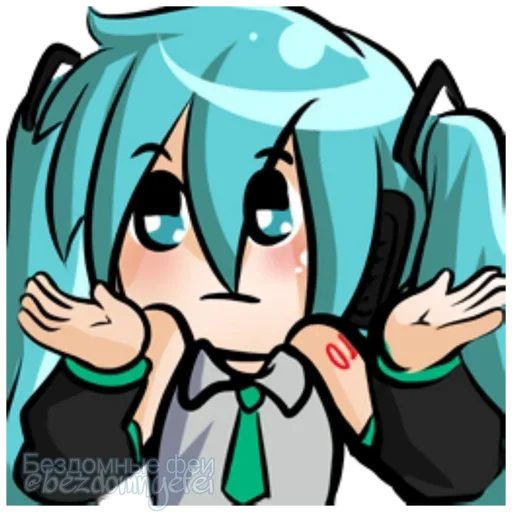 Эмодзи Hatsune Miku