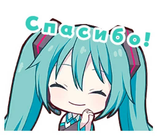 Эмодзи Hatsune Miku