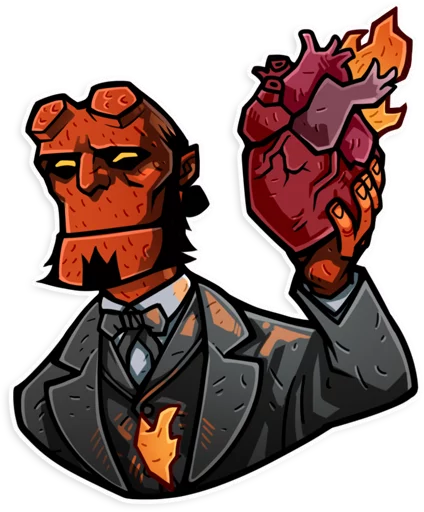 Эмодзи Hellboy