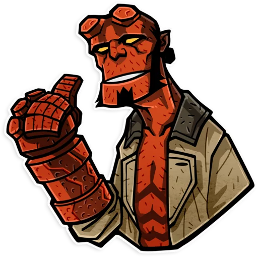 Эмодзи Hellboy