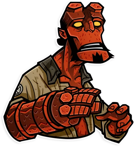 Эмодзи Hellboy