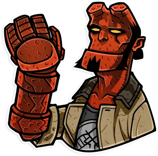 Эмодзи Hellboy