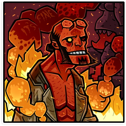 Эмодзи Hellboy