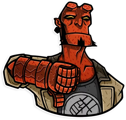 Эмодзи Hellboy