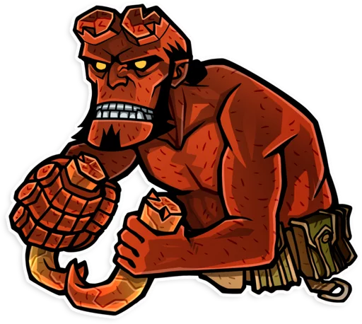 Эмодзи Hellboy