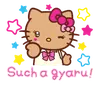 Эмодзи Gyaru Hello Kitty