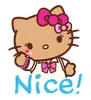 Эмодзи Gyaru Hello Kitty