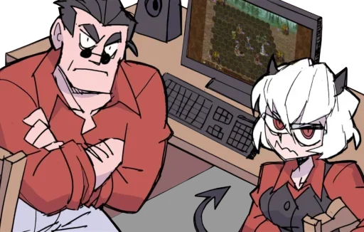 Эмодзи Helltaker Comics