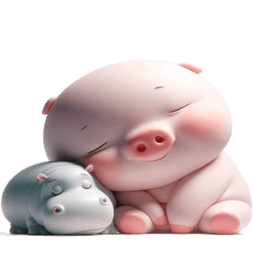 Эмодзи Бегемотик и Хрю