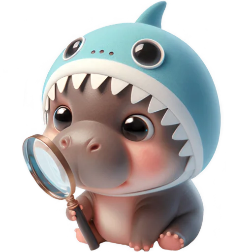 Эмодзи Бегемотик Акула