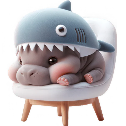 Эмодзи Бегемотик Акула