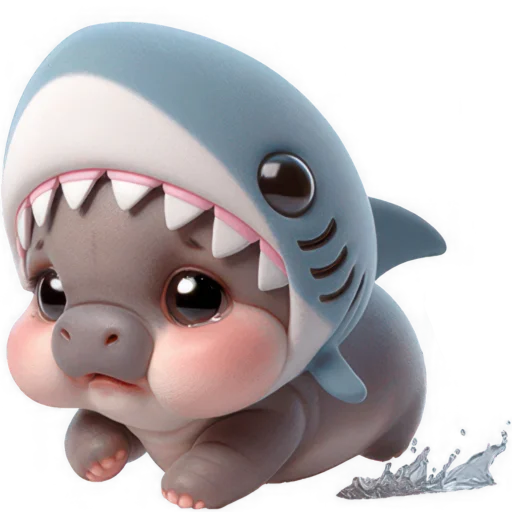 Эмодзи Бегемотик Акула