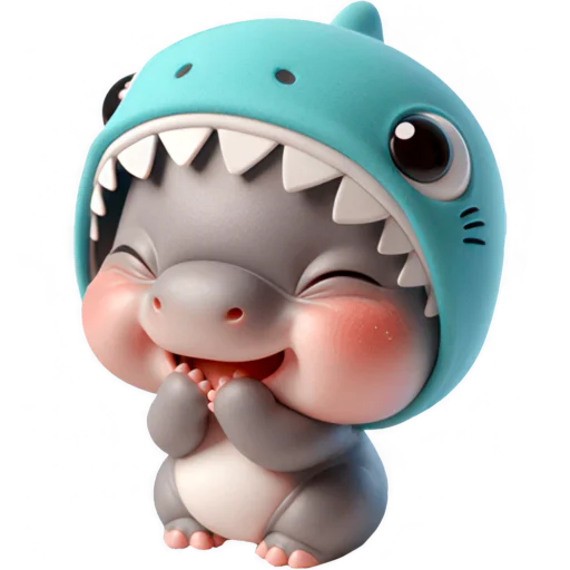 Эмодзи Бегемотик Акула