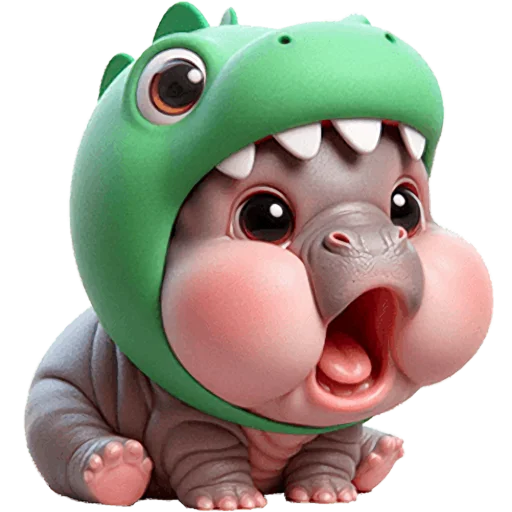 Эмодзи Бегемотики Дино