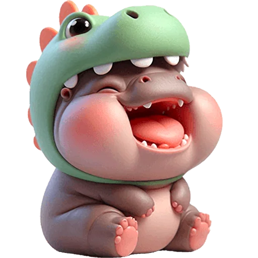 Эмодзи Бегемотики Дино