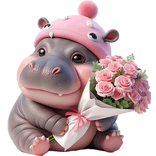 Эмодзи Бегемотики Дино