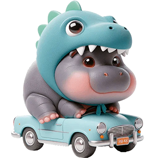 Эмодзи Бегемотики Дино