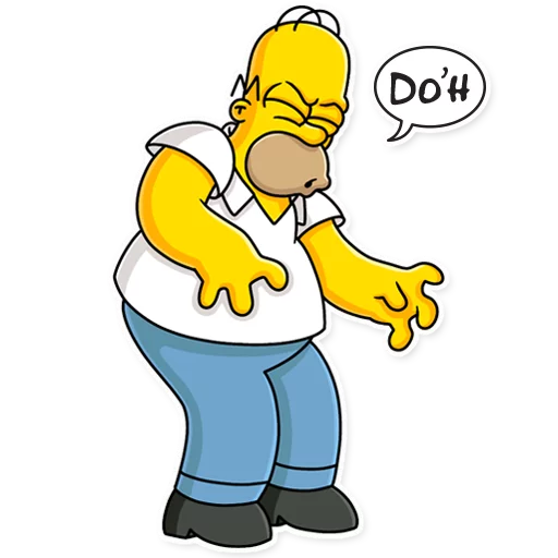 Эмодзи Homer Simpson