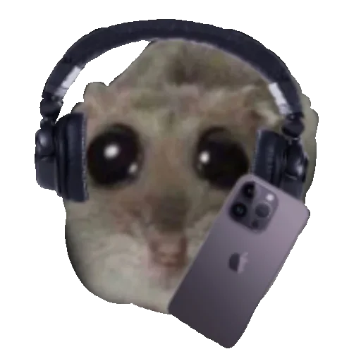 Эмодзи Грустный хомяк