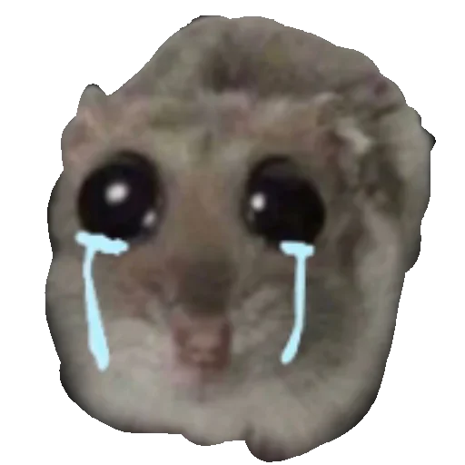 Эмодзи Грустный хомяк