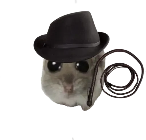 Эмодзи sad hamster
