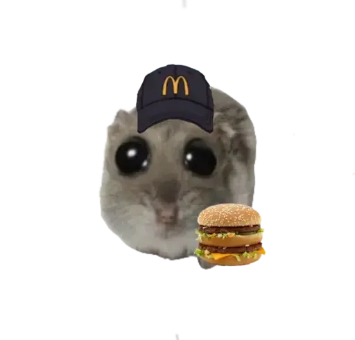 Эмодзи sad hamster