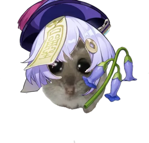 Эмодзи sad hamster