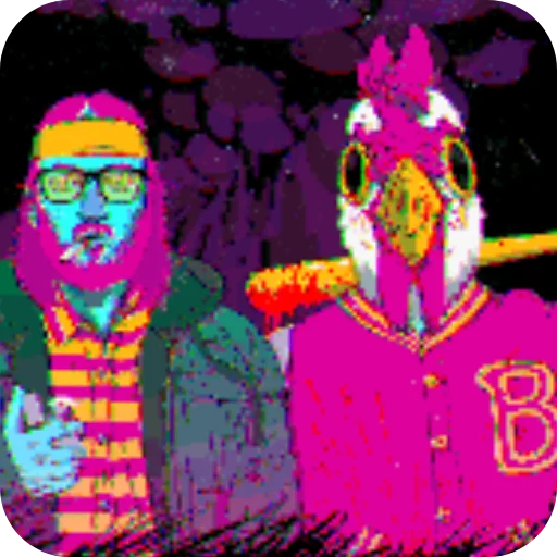 Эмодзи Hotline Miami