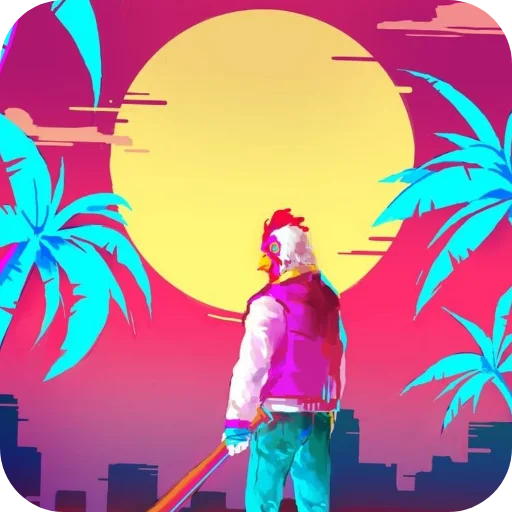 Эмодзи Hotline Miami