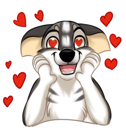 Эмодзи Huscai the Husky