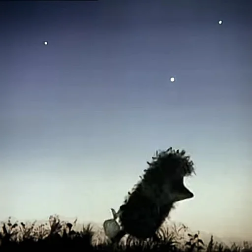 Эмодзи Ёжик в тумане