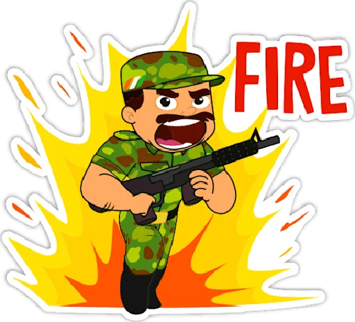 Эмодзи Indian Army (#Indian) •
