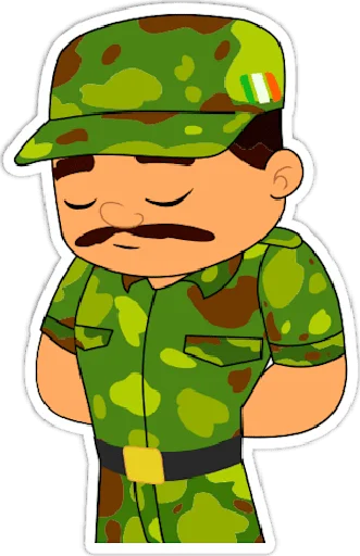 Эмодзи Indian Army (#Indian) •