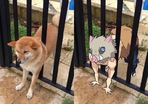Эмодзи Inosuke meme