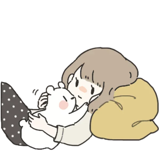 Эмодзи Я всегда рядом (тян)