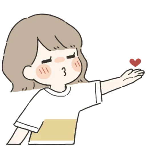 Эмодзи Я всегда рядом (тян)