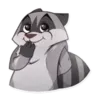 Эмодзи Jaxon Jed Raccoon