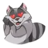 Эмодзи Jaxon Jed Raccoon