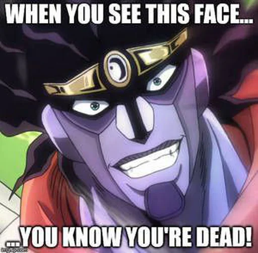 Эмодзи Literally just jotaro