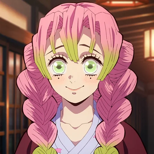 Эмодзи Mitsuri Kanroji | Мицури Канроджи