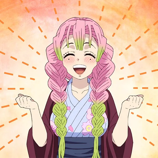 Эмодзи Mitsuri Kanroji | Мицури Канроджи