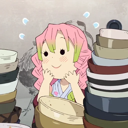 Эмодзи Mitsuri Kanroji | Мицури Канроджи