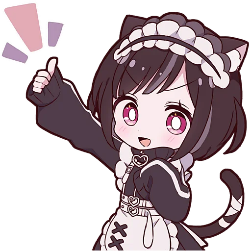 Эмодзи Куронеко тян