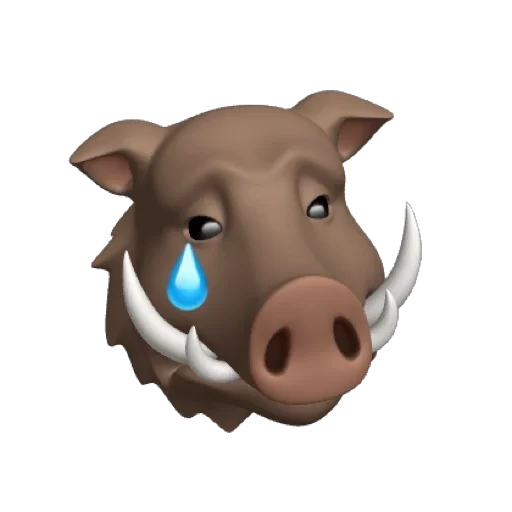 Эмодзи Кабан IOS