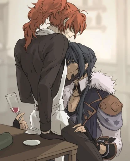 Эмодзи Kaeya and Diluc