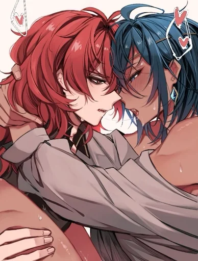 Эмодзи Kaeya and Diluc