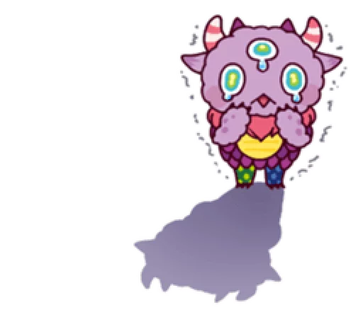 Эмодзи Kaiju Nemuke Sticker-English ver.