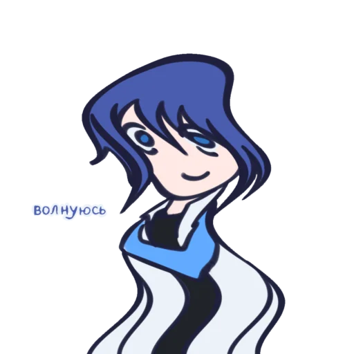 Эмодзи синий ушлепок | Kaito