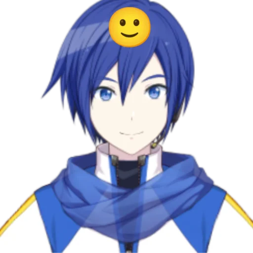 Эмодзи синий ушлепок | Kaito