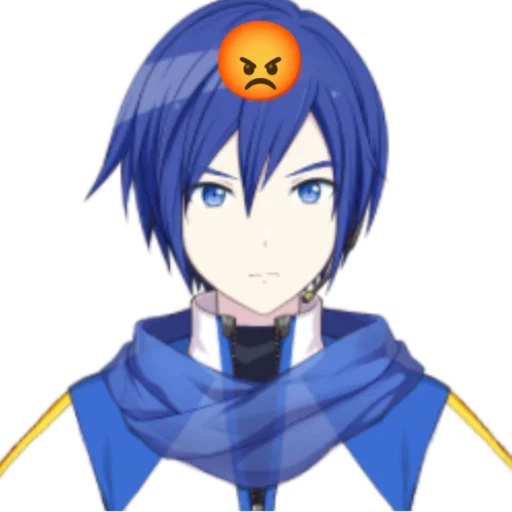 Эмодзи синий ушлепок | Kaito